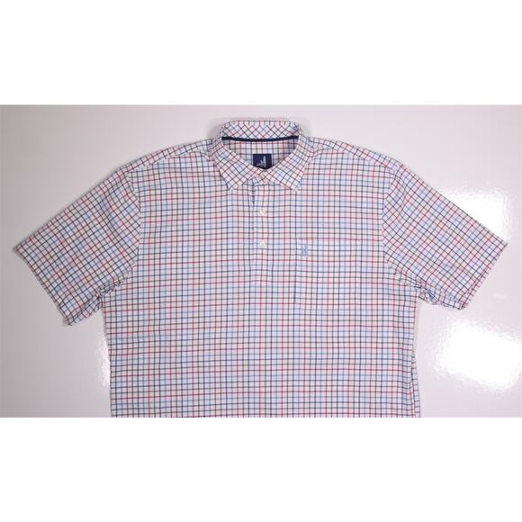 Johnnie-O Men's Prep-Formance Checkered Polo Shirt Large - Picture 4 of 8